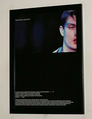 Joy Division Framed A4 1997 `heart And Soul` Album Band Promo Poster