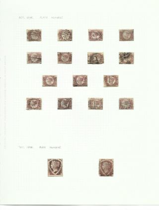 Great Britain Surface Printed Complete Set Of,  Plate 9 Cat £1650,  (c284)