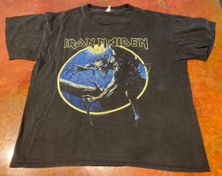 Vintage 1992 Iron Maiden T Shirt Fear Of The Dark Tour Size Xl