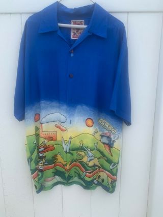 Mambo Loud Shirt Jesus On A Bicycle Size L Some Issues