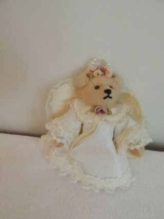 Miniature Handmade 3 " Angel Bear M.  B.  1986