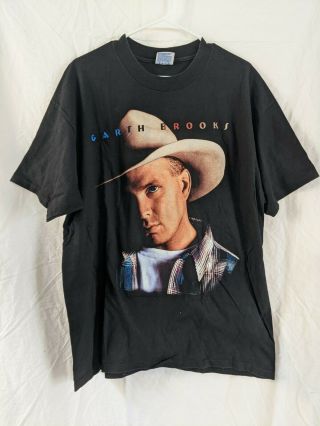 Vintage 90s Garth Brooks T Shirt Tour Large Xl Mens Deadstock Still