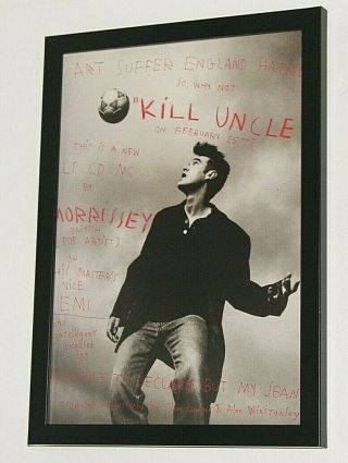 Morrissey Framed A4 1991 `kill Uncle` Album Band Promo Art Poster