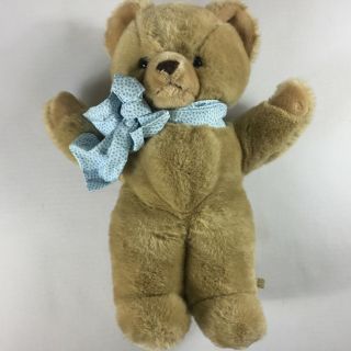 Eden Toys Plush Bear Vtg Large 20 " Stuffed Teddy Toy Cute Cuddly Happy Kids Gift