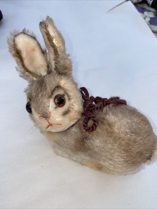 Steiff Bunny Rabbit Tan & Brown Plush 7” Id Button Missing