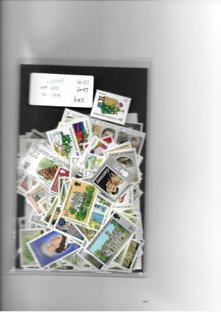 Guernsey £102 Worth Of Postage Stamps Under Face Value 1970 To 1990
