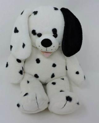 Build A Bear Dalmatian Dog White Black Spots Plush 16 " Soft Toy Stuffed Animal