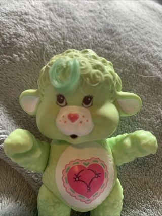 Vintage 1985 Care Bear Cousin Poseable Figure Gentle Heart Lamb Hard to Find 2