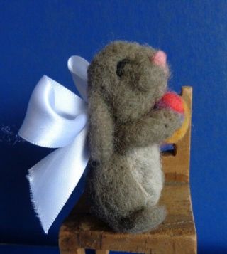Small Needle Felted Bunny Rabbit - Ooak Handmade Artist
