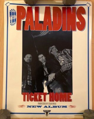 The Paladins – Ticket Home - Rare Promo Poster 18 X 24 Inches M -
