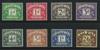 Edward Viii Postage Dues 1/2d To 2/6 D19 To D26 - Fine M/mint,  Just As Scans