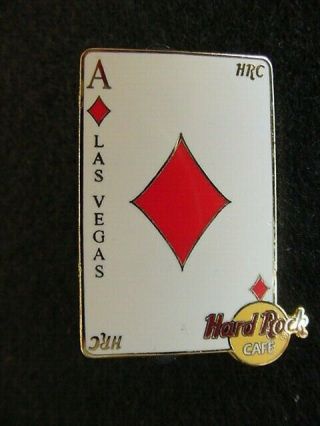 Hard Rock Cafe Las Vegas,  Nevada Ace Of Diamonds Playing Card Series Pin