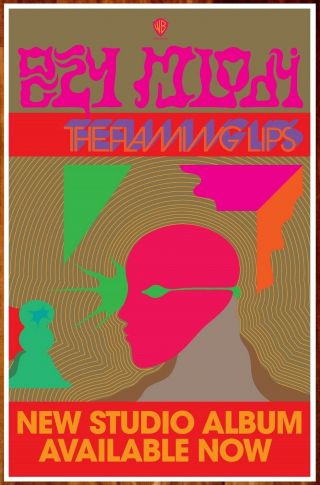 The Flaming Lips Oczy Mlody Ltd Ed Rare Tour Poster,  Rock Alt Psych Poster