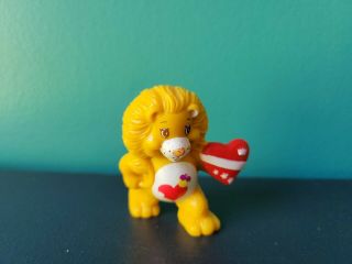 Vintage Care Bears Cousins Brave Heart Lion Pvc Figure 1984 Miniature Mini