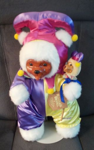 Raikes Bears The Court Jester By Robert Raikes 18 " With Tags And Stand Ex Shape