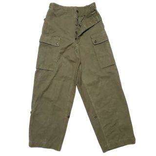 1959 A.  M.  Seynaeve Cotton Military Cargo Pants Vintage 50s Holland Cotton