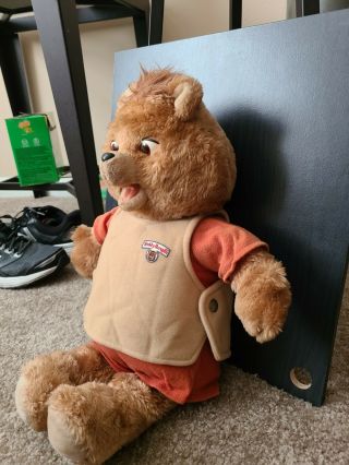 1984 - 1985 WoW Teddy Ruxpin Doll Bear Fully Dressed VINTAGE RARE 2