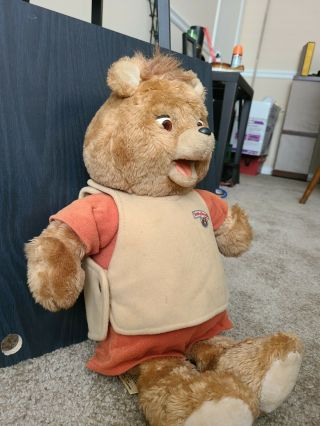 1984 - 1985 WoW Teddy Ruxpin Doll Bear Fully Dressed VINTAGE RARE 3