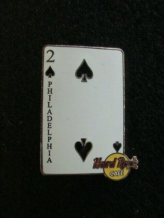 Hard Rock Cafe Philadelphia,  Pennsylvan Two Of Spades Playing Card Series Pin