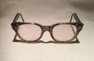 Vintage American Optical Ao Glasses 4 1/4 - 5 3/4 Horn Rim 1950s - 1960s Eyeglasses