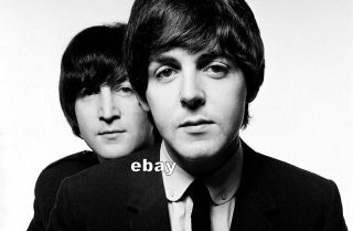 John Lennon Paul Mccartney 1965 Most Exquisite Close - Up Beatles Composers Photo