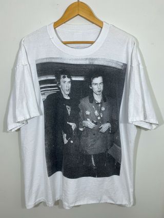 Vtg 90s 00s Sex Pistols Test Print Sid Vicious T - Shirt All Over Aop Band Tee