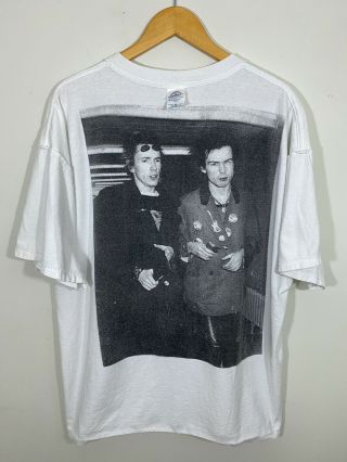 Vtg 90s 00s Sex Pistols Test Print Sid Vicious T - shirt All Over AOP Band Tee 2