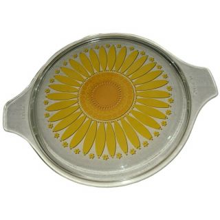 Vintage Pyrex Replacement Sunflower Daisy Lid Only - 475 C Mid - Century Modern