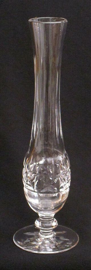 Waterford Crystal Cut Glass Lismore Footed Pedestal Bud Vase Signed