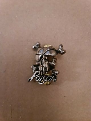 Poison Alchemy,  Poker Rox Pewter Pin Badge Clasp Rare Dead Stock