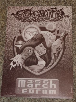 AEROSMITH Los Angeles March 1990 Concert Poster 2