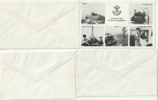 1960s - 1971 7 x ROYAL ENGINEERS MOBILE DISPLAY PMKS (1 a PPC) FIELD P Os MIDLANDS 2