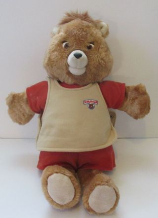 Vintage 1985 Worlds Of Wonder Teddy Ruxpin With Tape