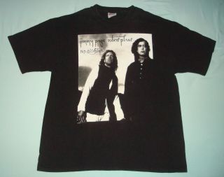 Vtg 1995 Robert Plant Jimmy Page No Quarter Concert Tour T Shirt Mens Xl Black