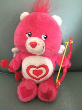 Pink Care Bears Plush All My Heart Bear Cute Cuddling Small Valentine