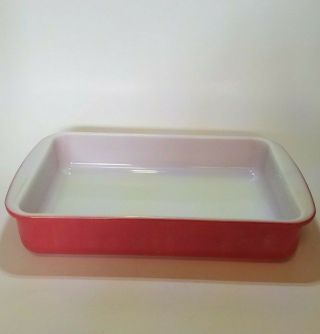 Vintage Primary Red Pyrex 231 1.  5 Quart Casserole Baking Dish 26 Made In Usa