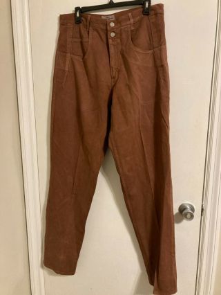 Vintage Guess By Georges Marciano Men’s Jeans Brown Made In The Usa Sz 34 M2