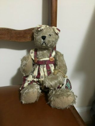 Ganz Cottage Collectibles Jointed Bear Ramona By Artist Mary Holstad