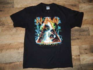 Vintage Spring Ford 1987 Def Leppard Hysteria Tour Concert T - Shirt Size Xl
