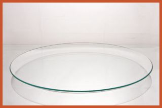 14 " Round Clear " Bent " Glass Plate 1/8