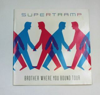 Supertramp Brother Where You Bound Tour Tour/concert Program Very Good