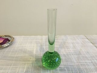 Vintage Control Bubble Mid Century Modern Paperweight Green Vase Minimalist Deco