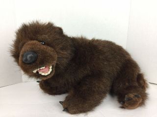 Grizzly Bear Discovery Channel Life Like Realistic Plush Stuffed 1999 20” Euc