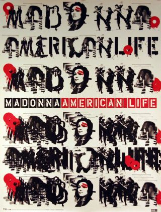 Madonna 2003 American Life Promo Poster