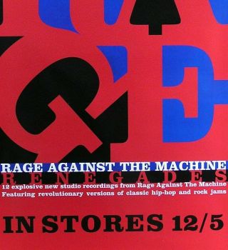 Rage Against The Machine 2000 Renegades Promo Poster II 3