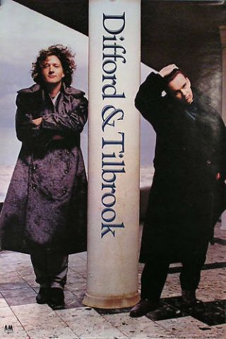 Squeeze Difford & Tilbrook 1984 Promo Poster