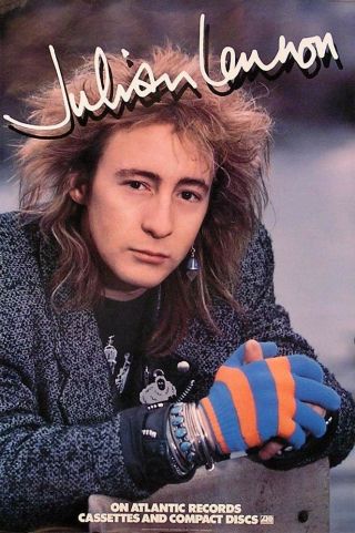 Julian Lennon 1986 The Secret Value Of Daydreaming Promo Poster I