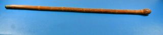 Vintage Wood Bamboo Carved Walking Cane With Pine Cone Style Head