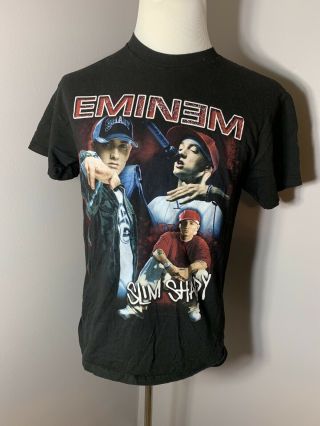 Eminem Slim Shady Tee T - Shirt Bravado Rapper Album Mic Freestyle Battle
