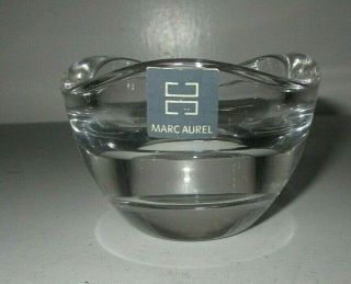 Marc Aurel Crystal Clear Tea Light Votive Candle Holder